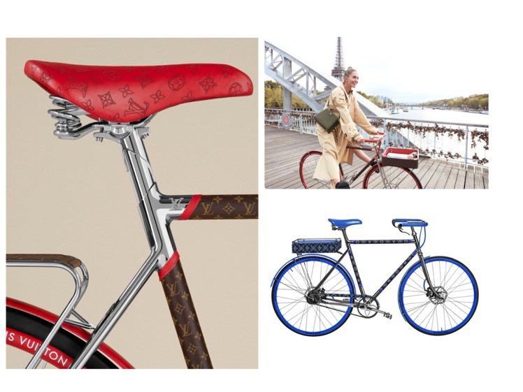 路易威登與巴黎的自行車製造商Maison TAMBOITE Paris聯手推出全新LV Bike系列。圖／LV提供