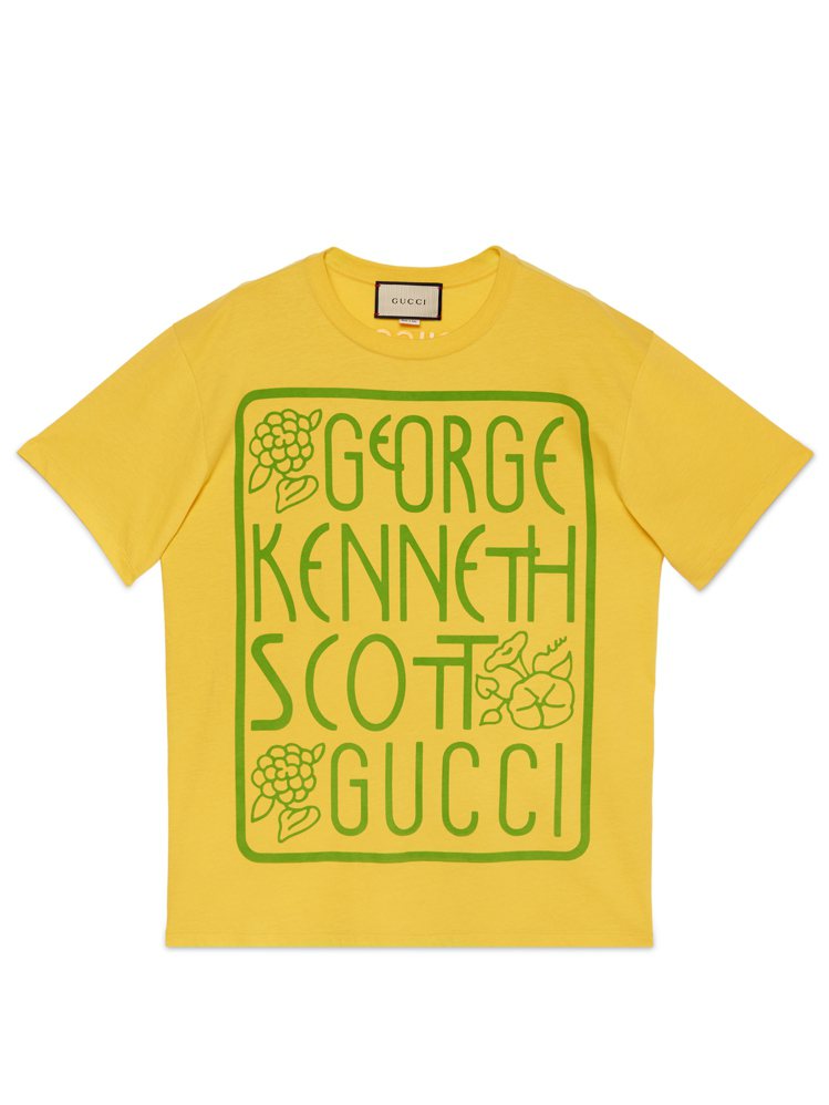 Ken Scott Collection黃色 T- Shirt，17,500元。圖／Gucci提供
