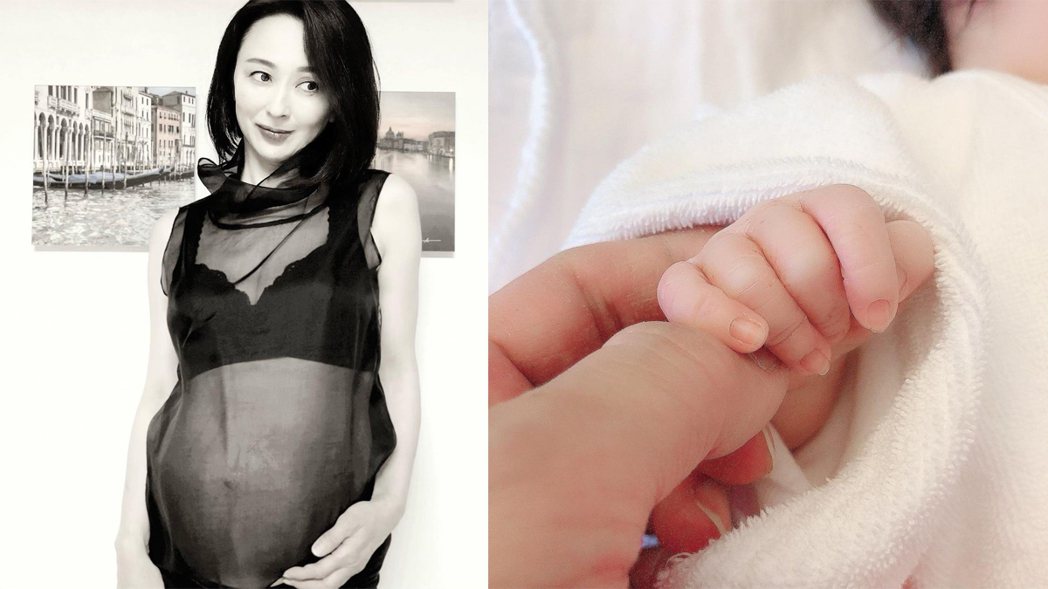 日本49歲女星小松美幸18日順利產女。圖／擷自IG