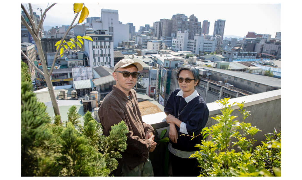 電影「揭大歡喜」導演魏瑛娟（右）、陳宏一（左）在勘景上大量採用西門町景色。記者曾原信／攝影