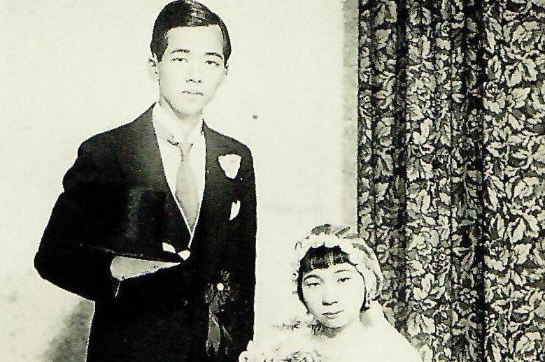 台灣前輩畫家郭雪湖（左）與膠彩畫家林阿琴於1935年結婚，當時傳為佳話。圖／國美館提供