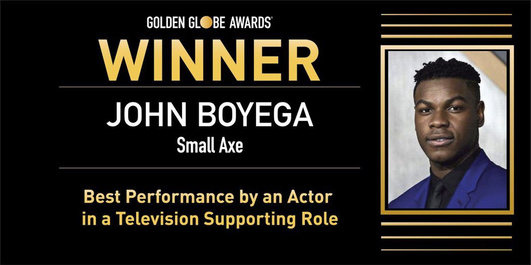 約翰波耶加以「小斧頭」獲得金球獎最佳電視類男配角。 圖／擷自金球獎官方推特