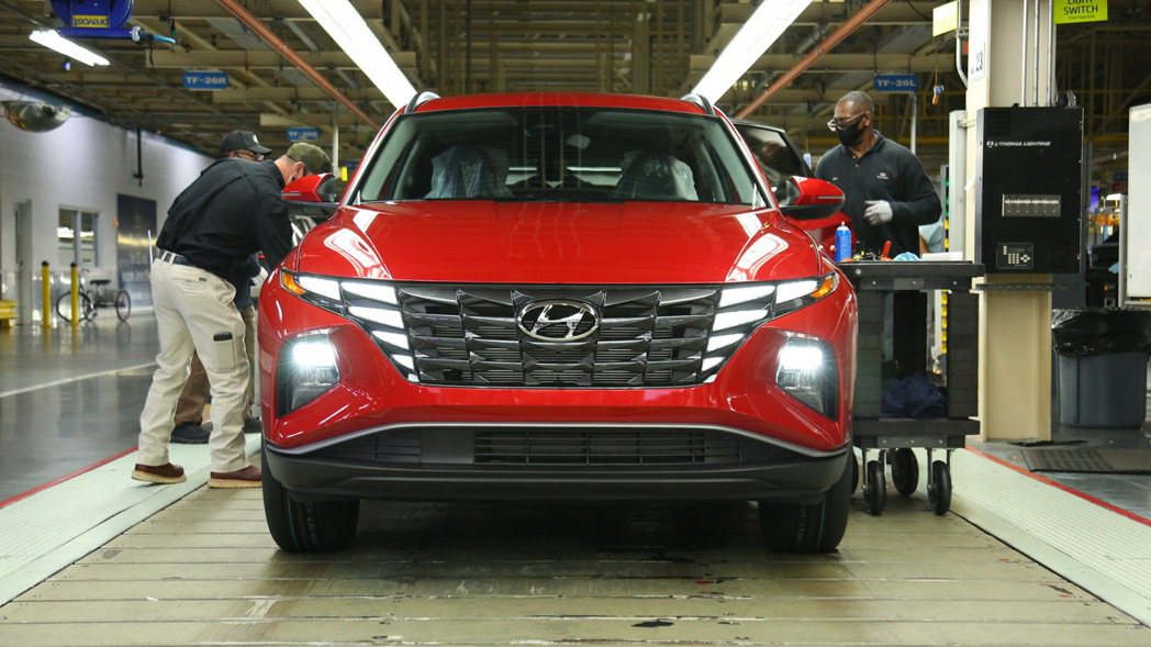 新世代Hyundai Tucson日前已於現代汽車位於美國阿拉巴馬州的工廠進行生產。 摘自Hyundai