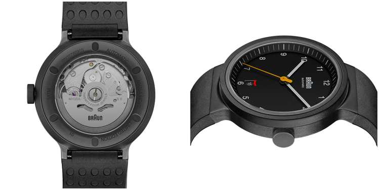 2021年、向品牌百周年致意的BN0278腕表，是品牌首度採用自動上鍊機芯，預計四月1日將在歐洲販售。圖／翻攝自BRAUN網站