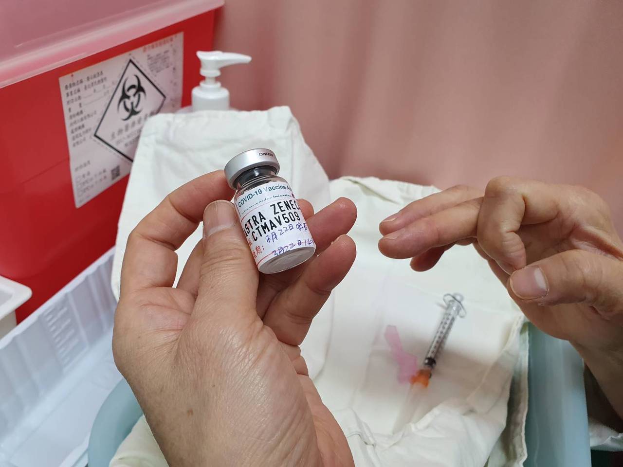 國內AZ疫苗正式開打。記者楊雅棠／攝影