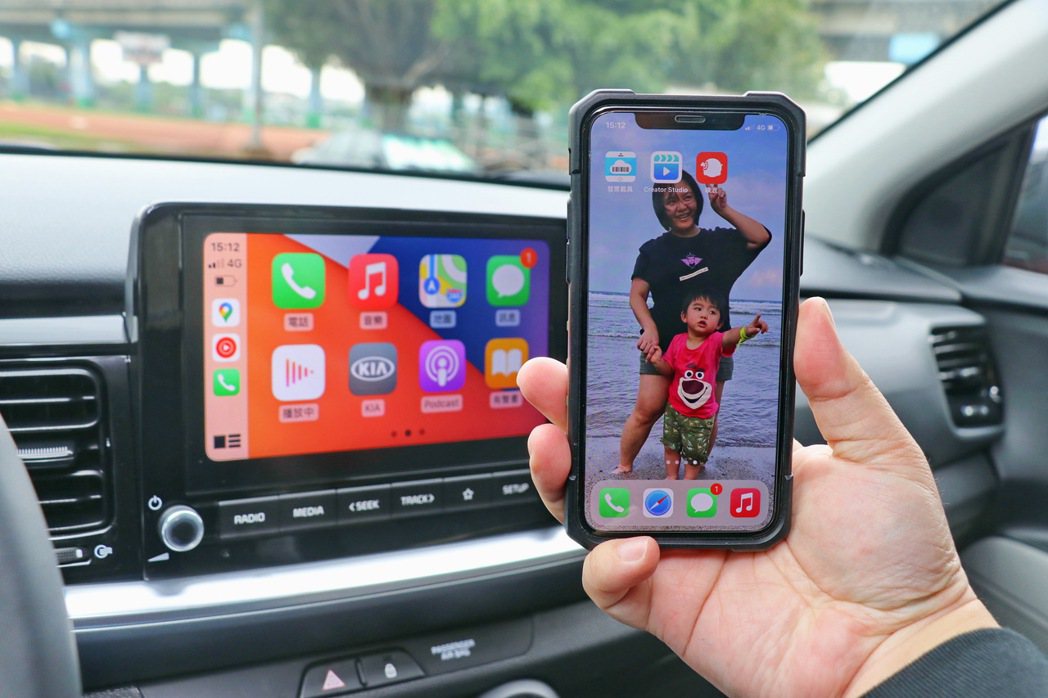 無線連結Apple CarPlay/Android Auto。 記者陳威任／攝影