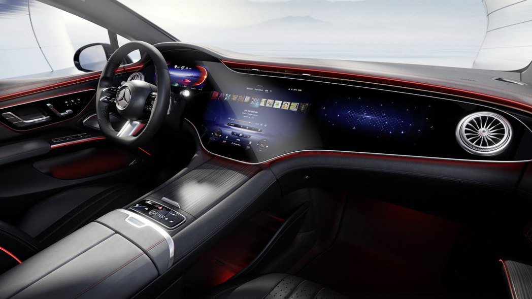 EQS的系統還支援主動式車艙情境變換。 圖／Mercedes-Benz提供