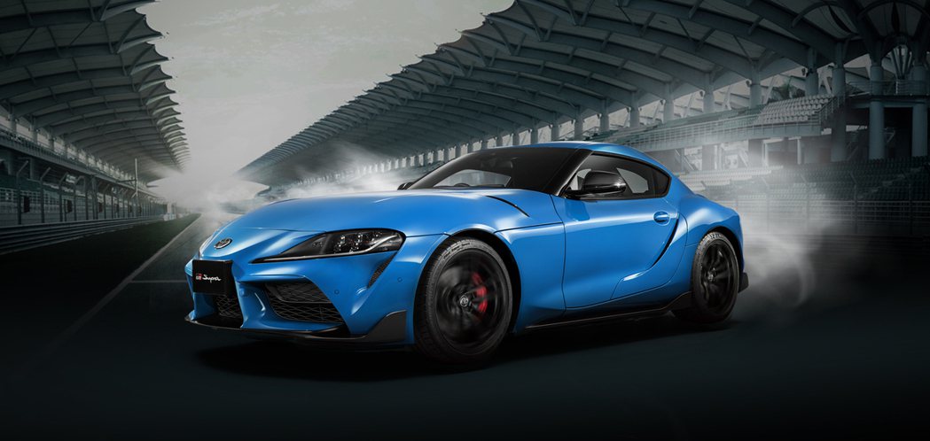 TOYOTA推出GR SUPRA炫魅獨藏版，限量10台，專屬新車色凜冽藍絕色登場。 圖／和泰汽車提供