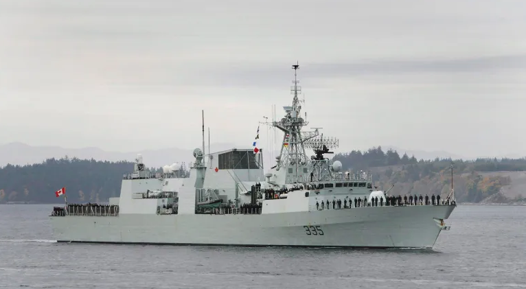 加拿大護衛艦卡爾加里號。圖源：觀察者網