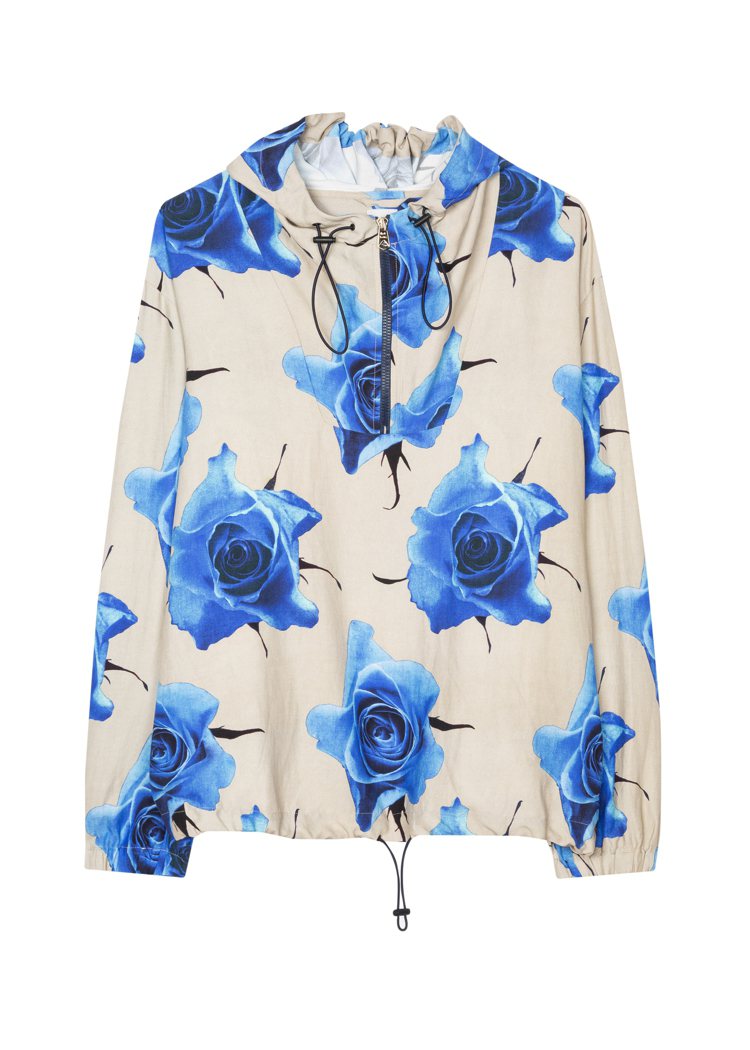 Paul Smith春夏系列玫瑰印花衝鋒衣20,500元。圖／藍鐘提供