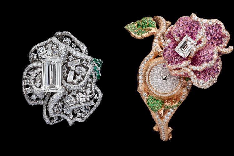 DIOR JOAILLERIE的ROSEDIOR高級珠寶暨腕表展自即日起至4月20日止於台北舉辦。圖／DIOR提供