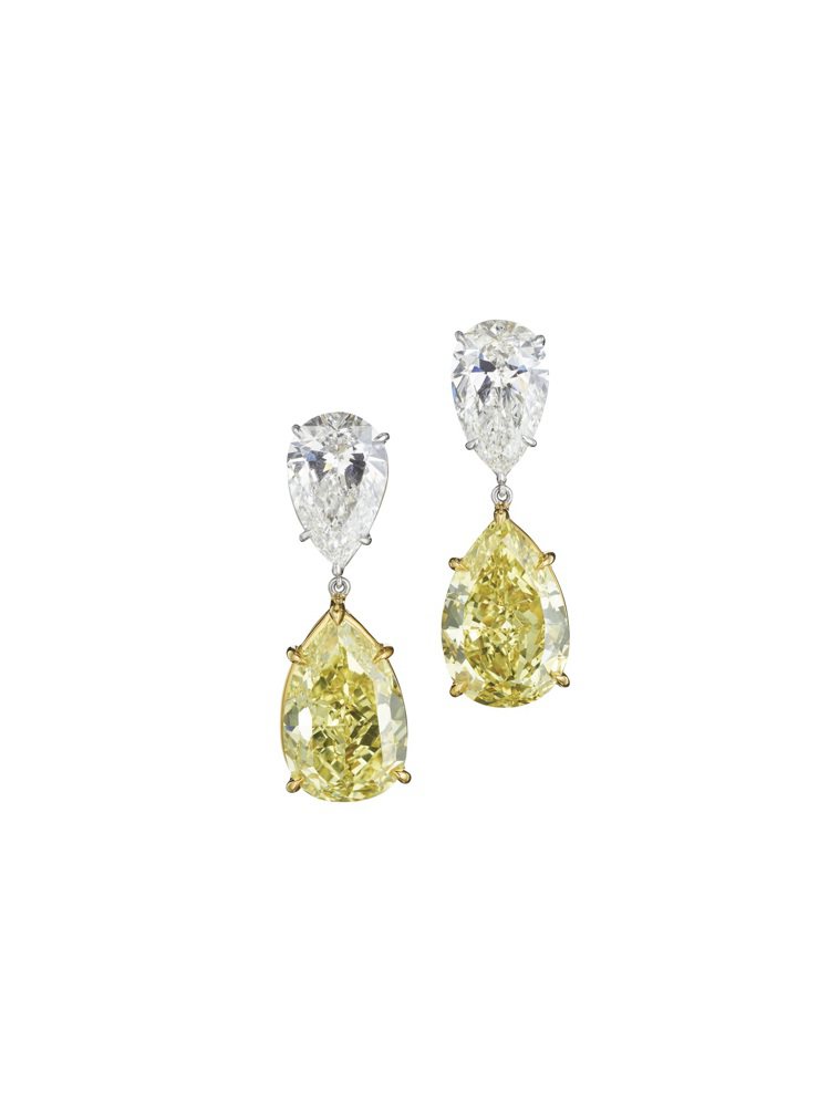 Zendaya配戴的BVLGARI頂級黃鑽與鑽石耳環，價格店洽。圖／寶格麗提供