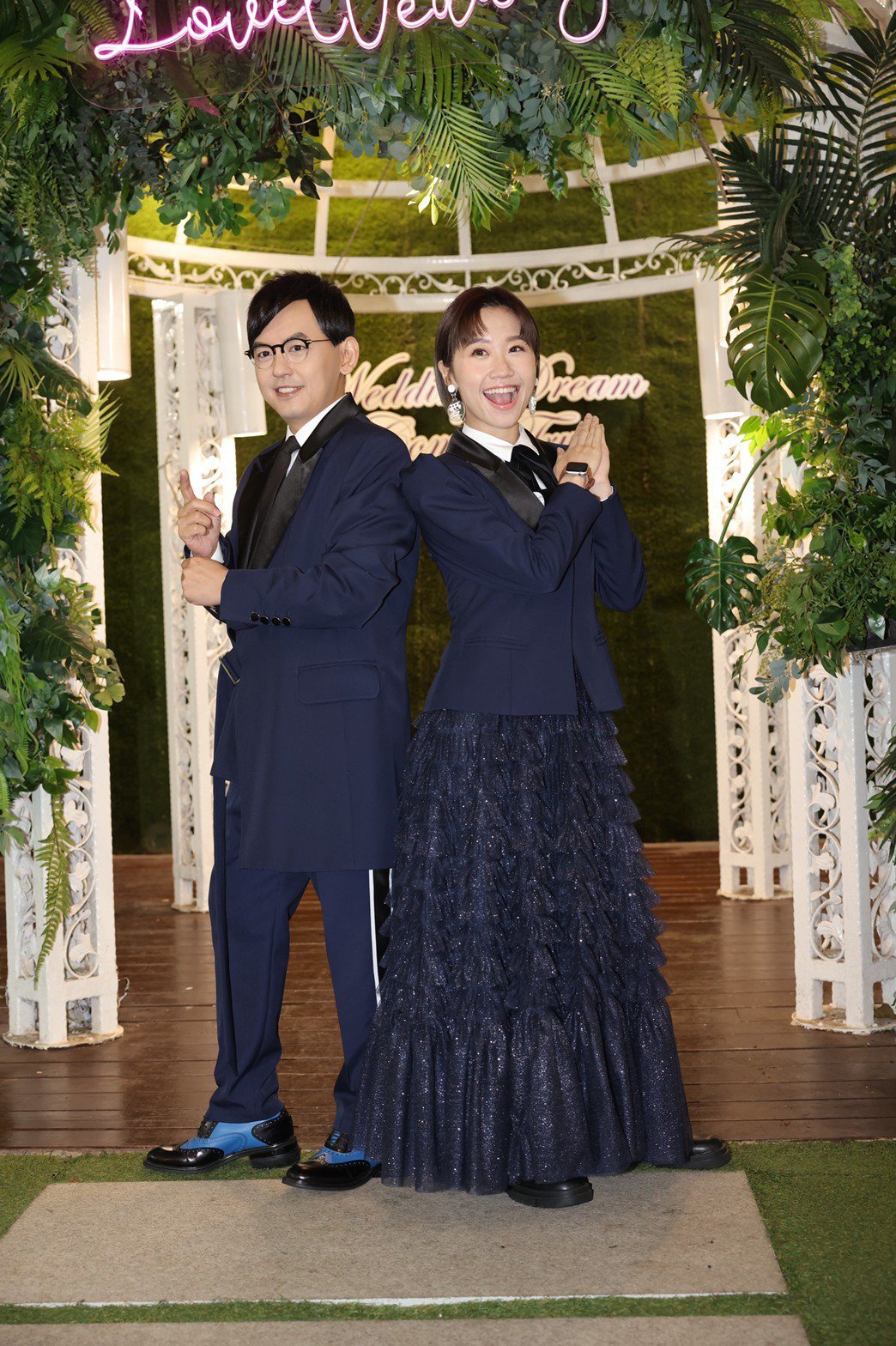 黃子佼(左)最大願望，是在節目中把Lulu嫁出去。記者李政龍／攝影
