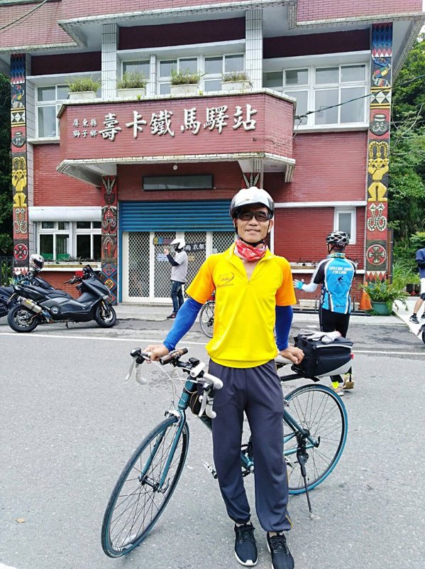 罹患糖尿病26年的吳文財控制飲食，也更重視健康，運動騎單車，他接續挑戰完成1日雙...