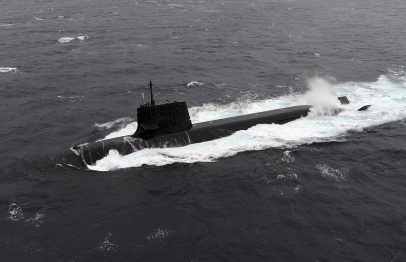 日本的柴電潛艦適合控制琉球群島的咽喉點。圖為日本蒼龍級潛艦。路透