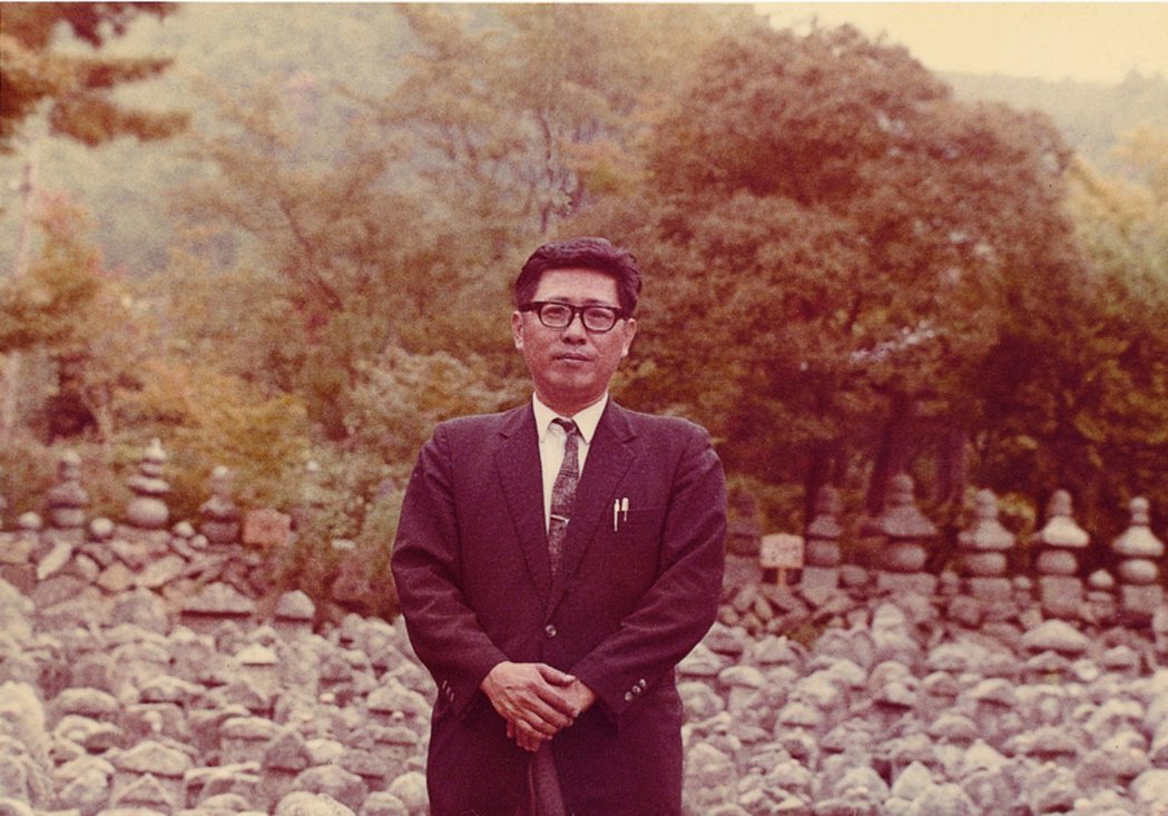 1967年8月呂炳川留學日本時期。 圖／國立傳統藝術中心