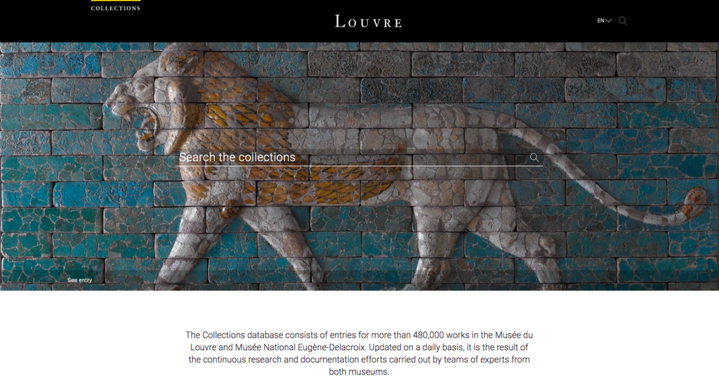 巴黎羅浮宮（Musée du Louvre）宣布陸續開放逾48萬件館藏圖檔，供民...