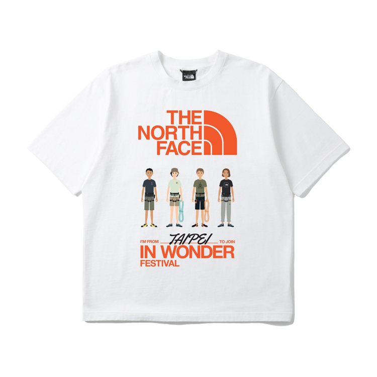 The North Face聯手日本設計團隊groovisions打造台北限定T恤。圖／The North Face提供