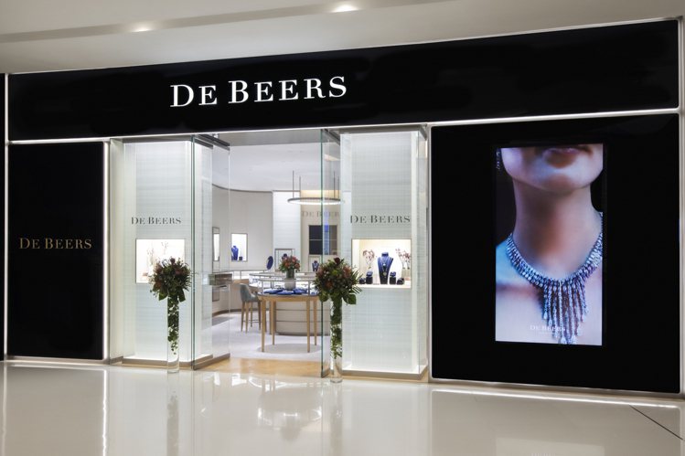 De Beers Jewellers 成都IFS專賣店。圖／DE BEERS提供