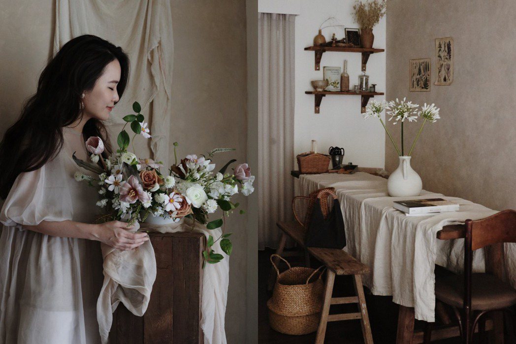 花藝師致璇（Chih Hsuan）分享，在每日替花換水與修剪花腳的時刻，也是與自...