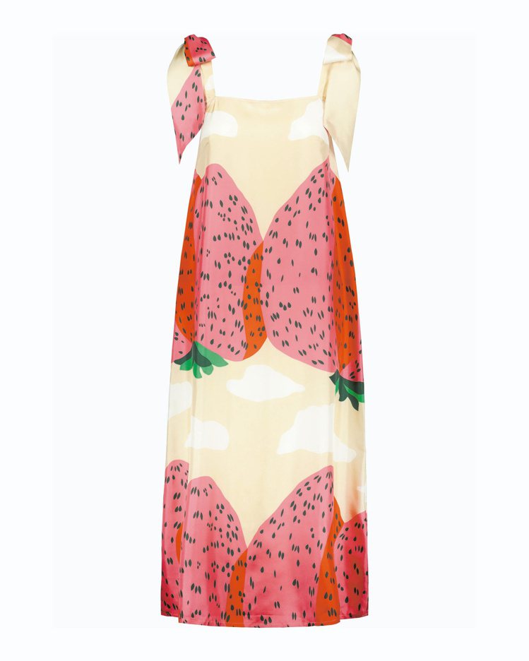 Mansikkavuoret印花洋裝，15,790元。圖／Marimekko提供