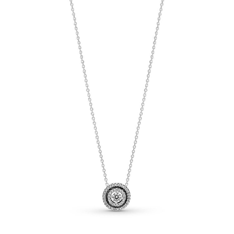 Pandora璀璨光環925銀鋯石項鍊，3,280元。圖／Pandora提供