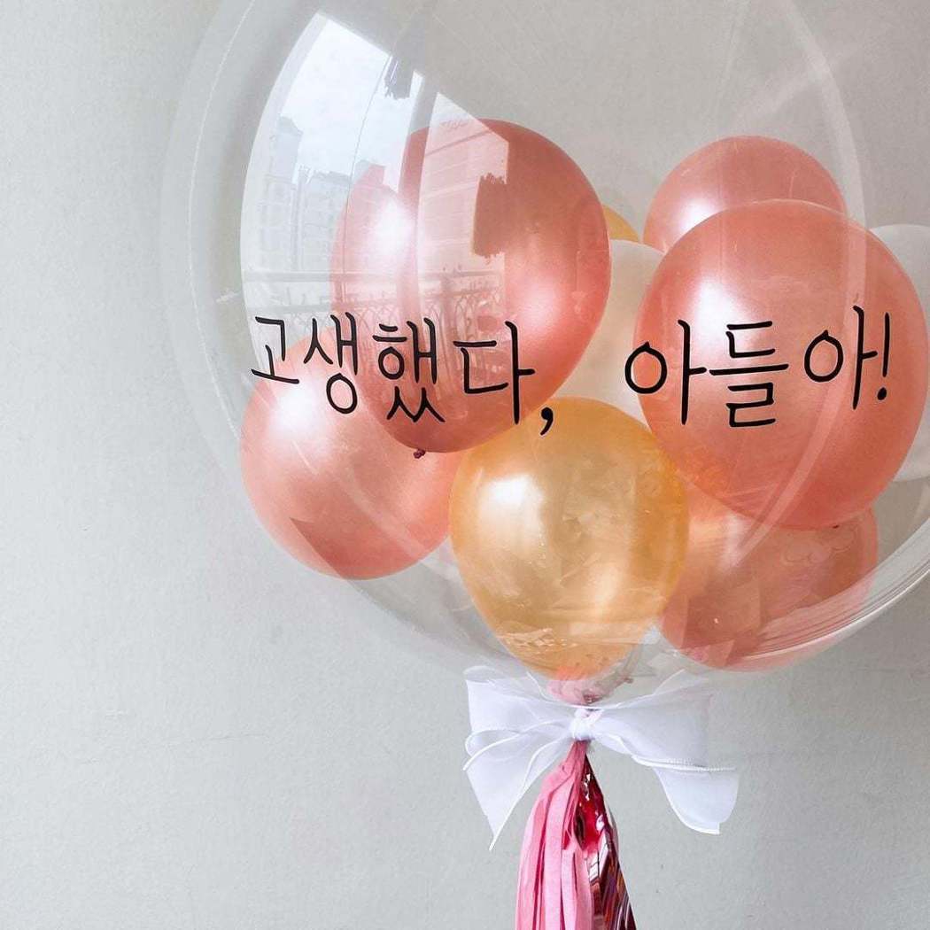 李光洙媽媽訂做的氣球。圖／摘自IG