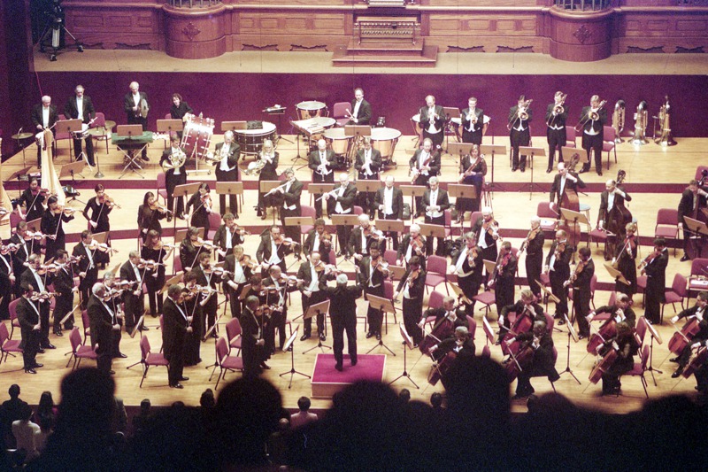 美國費城管弦樂團來台，在台北國家音樂廳進行演出。圖／聯合報系資料照片