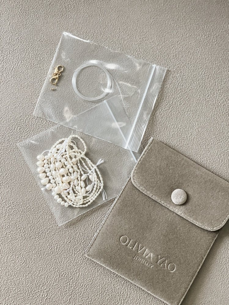 OLIVIA YAO JEWELLERY口罩鍊材料包，1,200元。圖／OLIVIA YAO JEWELLERY提供