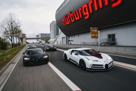 Bugatti紐柏林進行測試Chiron四天王一同亮相 總價超過2,000萬歐元！