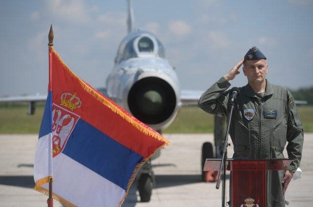 塞爾維亞空軍5月底為服役近半世紀的米格21辦理退休。 圖／取自塞爾維亞國防部網站