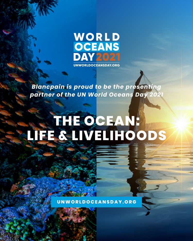 寶珀（Blancpain）成為聯合國2021年「世界海洋日」合作夥伴，並成為系列...