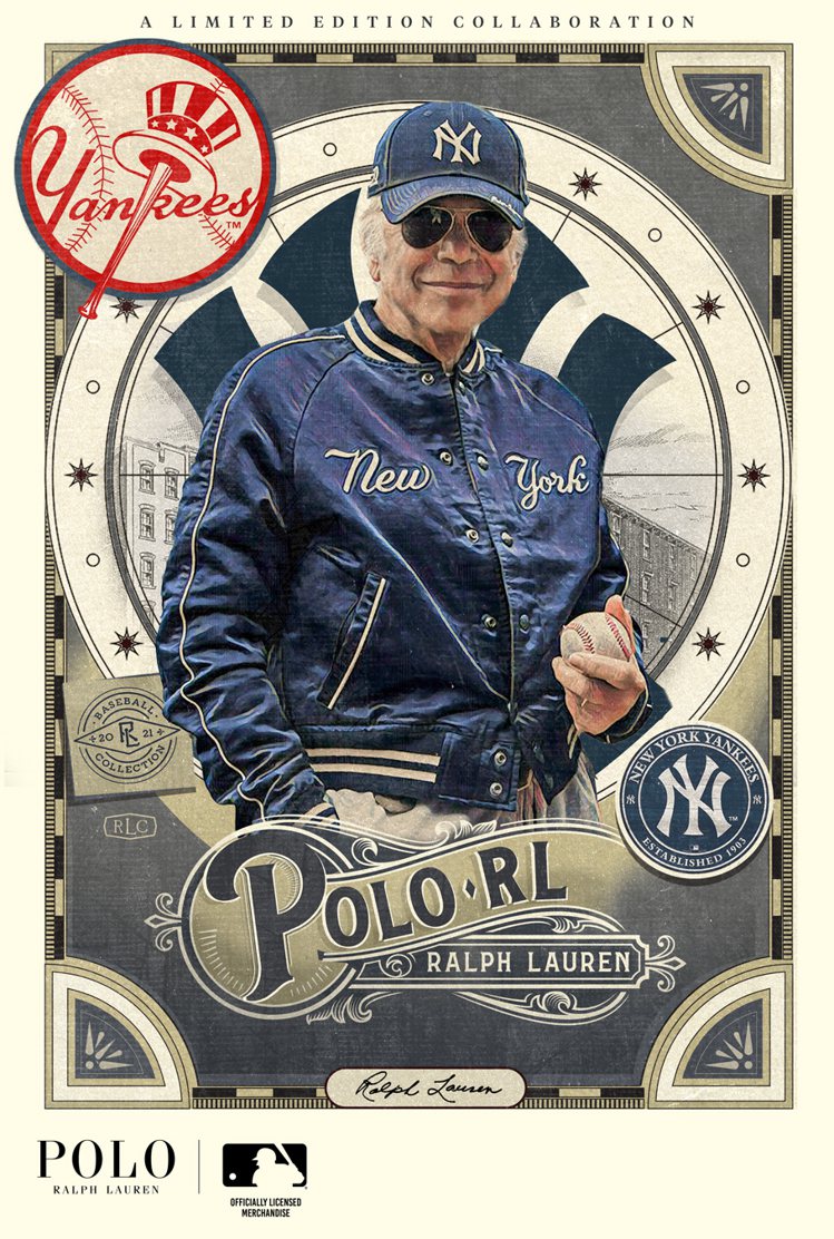 Ralph Lauren先生親自上陣拍攝New Era、Polo Ralph Lauren和MLB聯名系列形象。圖／New Era提供