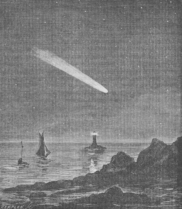 卡米伊弗拉馬利翁著「大眾天文學」第五篇「彗星」的版畫。圖／梵克雅寶提供