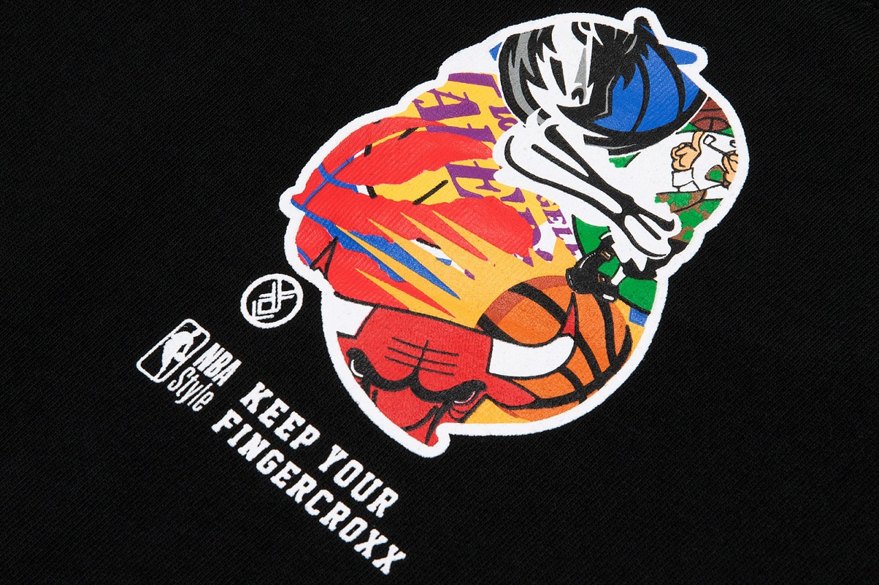 NBA Store聯名潮牌fingercroxx  翻玩經典打造致敬T恤