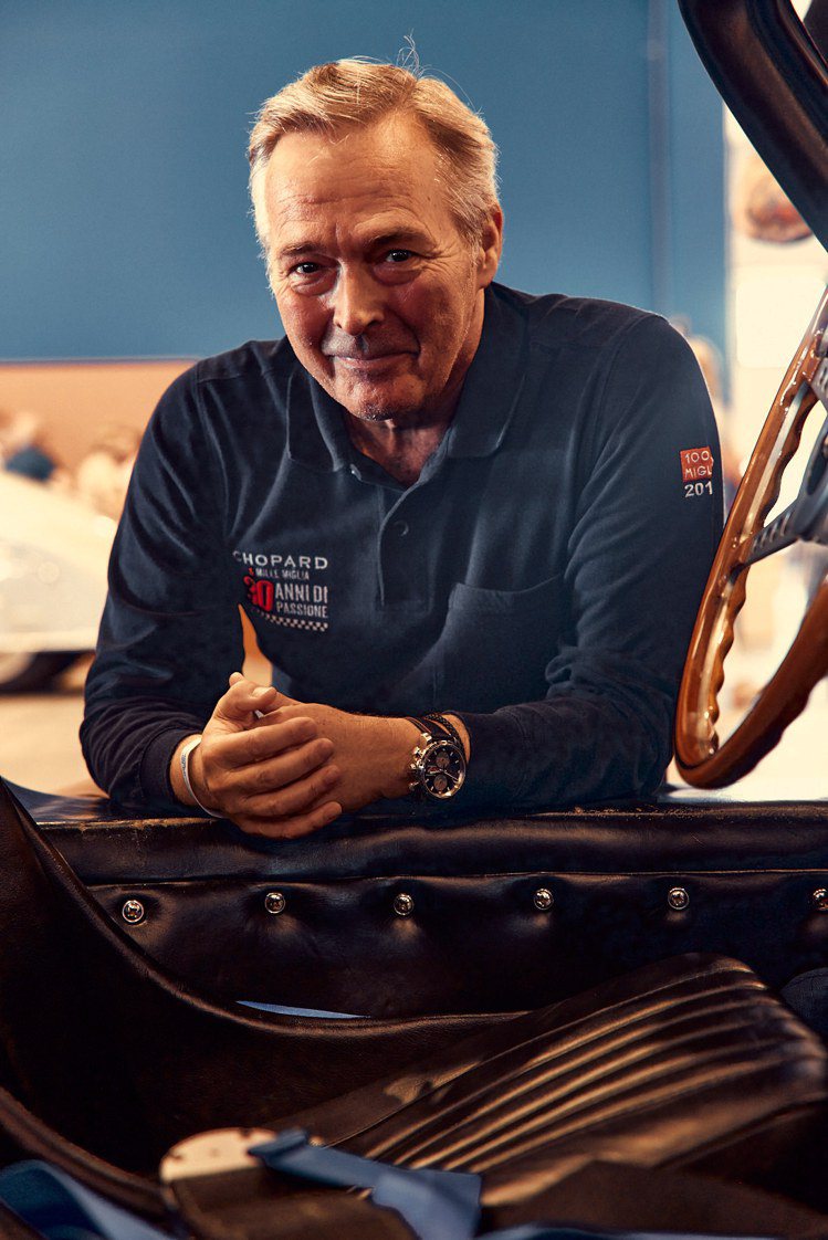蕭邦聯合總裁兼Mille Miglia千里賽長期參賽者Karl-Friedrich Scheufele。圖／蕭邦提供