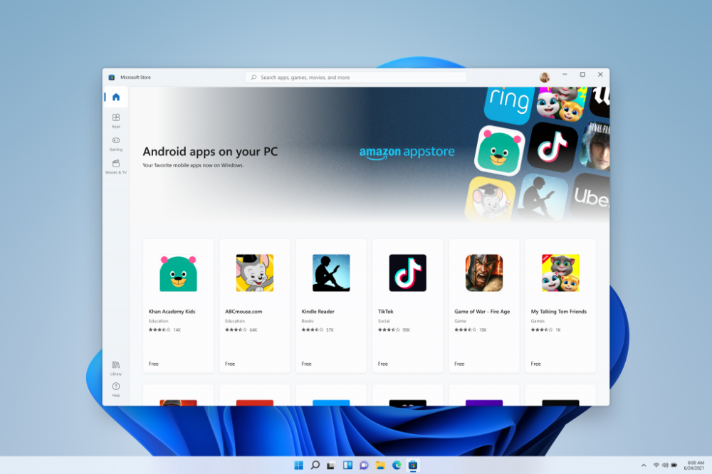 ▲Android 平台 App 也將在新版 Microsoft Store 上架