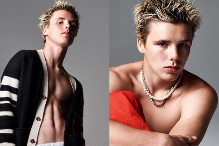 貝克漢小兒子克魯茲和知名攝影師Justin Campbell合作，展現16歲男孩的率性粗獷特質。圖／摘自IG