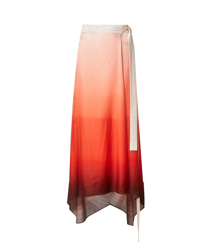 AllSaints Vinia漸層長裙9,500元。圖／AllSaints提供