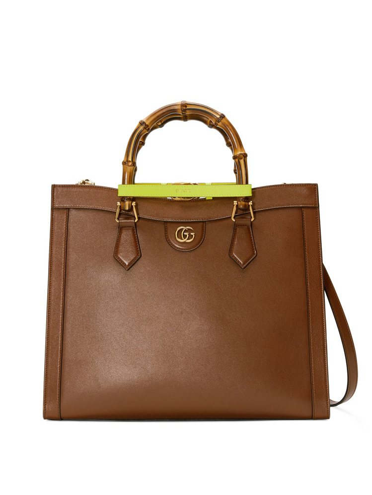 GUCCI Diana棕色中型手提包，13萬3,500元。圖／GUCCI提供