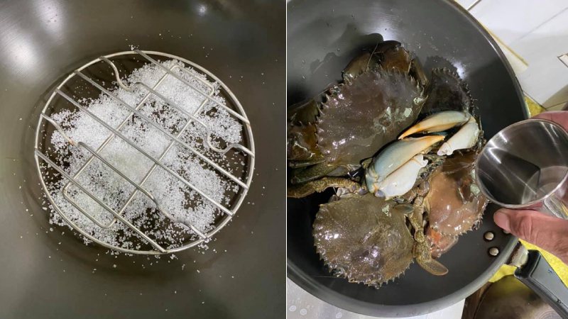 網友分享有位討海友人教他蒸螃蟹的特殊料理方式，味道鮮甜卻在食譜找不到此作法。圖／取自《廚藝公社》