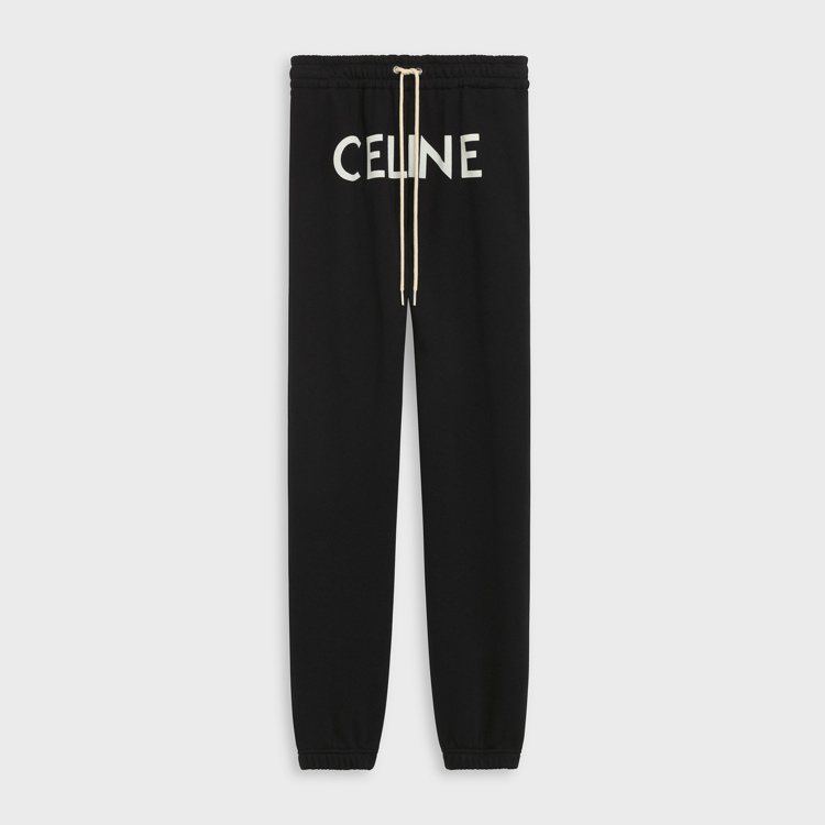 CELINE棉質運動褲的Logo設計在相當奇趣的部位，22,000元。圖／CELINE BY HEDI SLIMANE提供