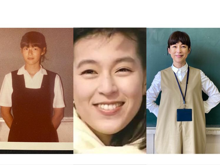 鈴木保奈美35年前、30年前和今年的照片，招牌微笑不變。圖／取自IG、Sohu