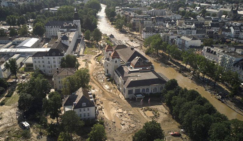 德国西部莱因法耳次邦在洪水氾滥后，18日的灾损景象。（美联社）(photo:UDN)