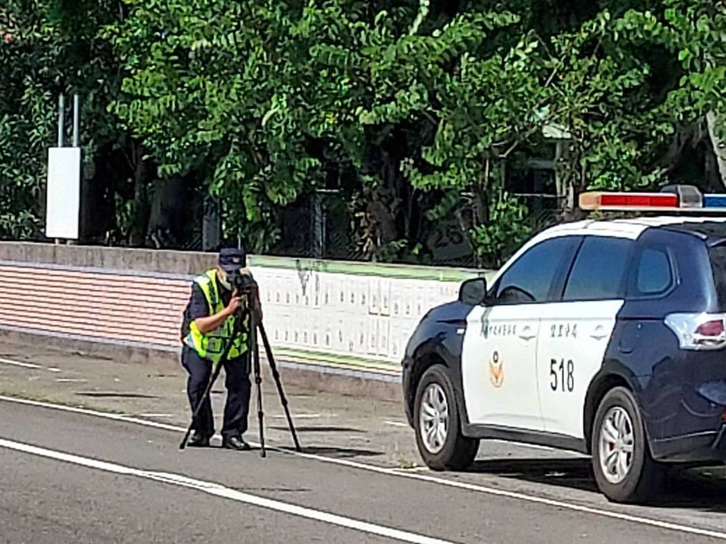 台南佳里警分局在轄區25個路段加強測速拍照。記者吳淑玲／翻攝