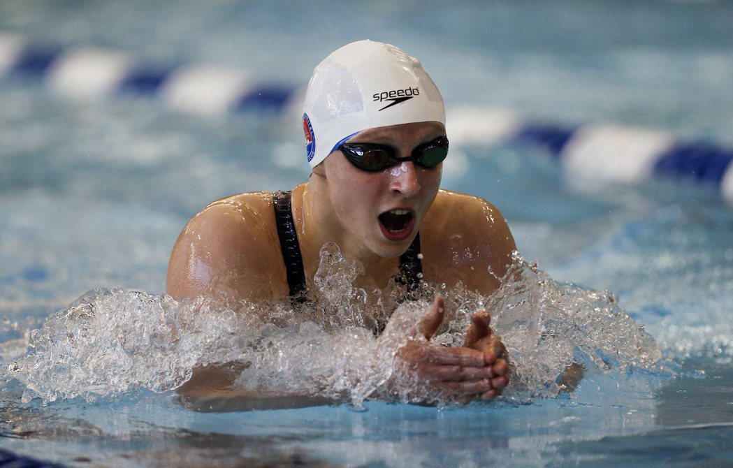 專攻自由式的美國女將Katie Ledecky將會是本屆游泳項目的超級巨星。 圖...