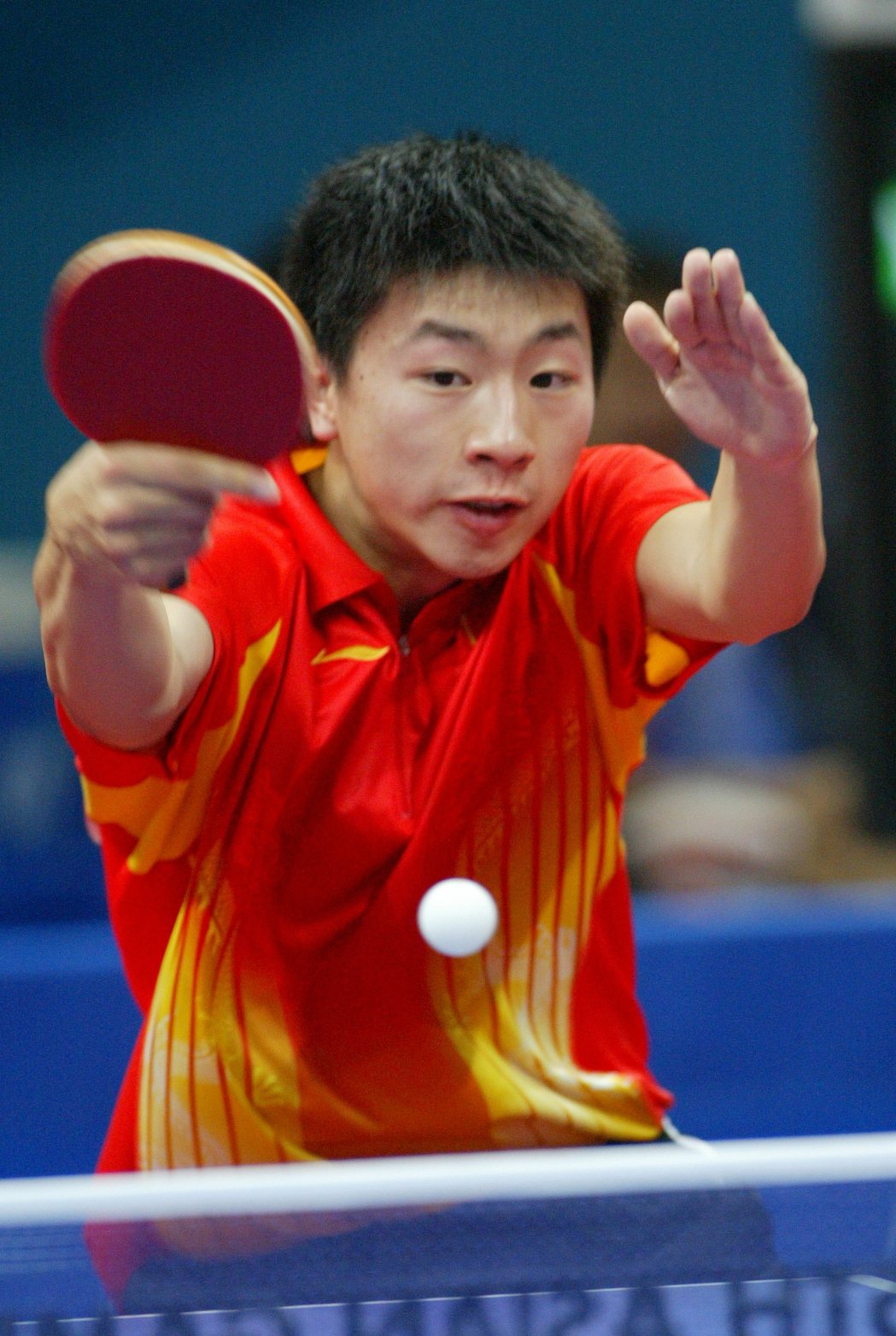 中國隊桌球選手馬龍。 圖／鍾豐榮攝影