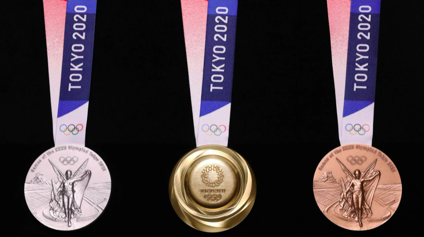 奧運獎牌。圖／翻攝自2020 tokyo olympics推特