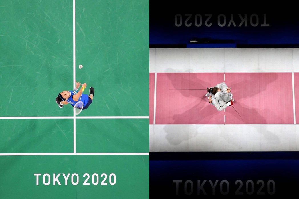2020東京奧運官方IG，PO出一系列「當運動遇上藝術」的照片。圖／摘自2020...