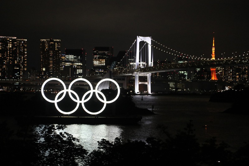 日本政府把這次奧運當成展示綠色經濟的舞台。中央社